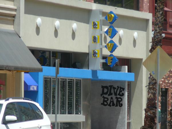 New signage for the Dive Bar