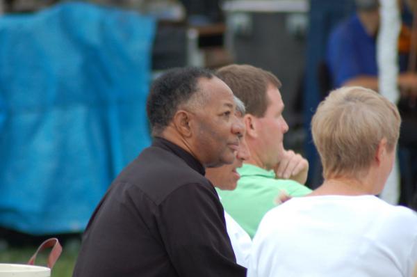 Jacksonville Parks Director John Culbreth enjoys the concert in Klutho Park