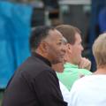 Jacksonville Parks Director John Culbreth enjoys the concert in Klutho Park
