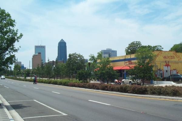 Main Street in Springfield after Phase 1 of the streetscaping project