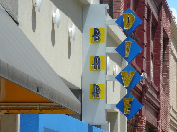 New signage for the Dive Bar